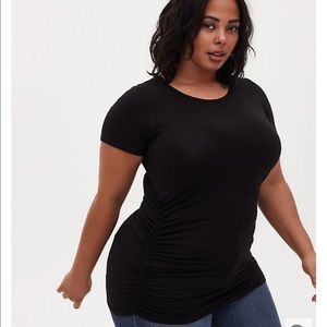 Torrid Ruched Slim Fit Tee